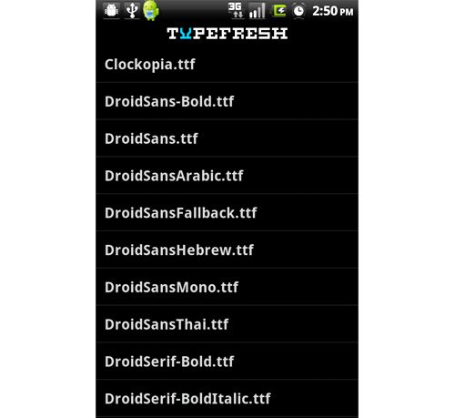 android-fonts